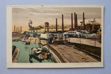 Ansichtskarte AK Duisburg Hochfeld 1920er Jahre Niederrheinische Hütte Stahlwerk Industrie Fabrik Architektur Ortsansicht NRW